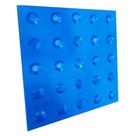 Kit Piso Tátil 25 x 25 cm Alerta Azul 10 Unidades BRP PLÁSTICOS