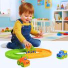 Kit Pista 3 Carrinhos Monta Desmonta Educativo Menino Bebê Peças encaixe Didático e Pedagógico