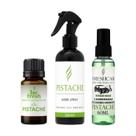Kit Pistache Perfume Carro + Essência 10ml + Home Spray 200ml Lar Fresh