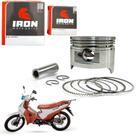 Kit pistão 0.50mm anéis de segmento e pino iron shineray phoenix gold 50cc 2007 em diante