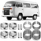 Kit Pistão Anel 0.50 Volkswagen Kombi 1.4 2006 a 2014 Flex Metal Leve
