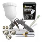 Kit pistola de pintura hvlp prof + 3 bicos