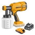 Kit pistola de pintura ingco + bateria + carregador bivolt