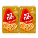 Kit Pit Stop Bolacha Salgada Sabor Pão na Chapa 12 Pacotes