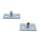 Kit pivô superior + pivô inferior para porta pivotante de vidro temperado blindex - Branco
