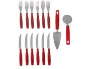 Kit Pizza Brinox Inox 6099/450 14 Peças