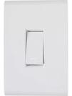 Kit Placa 4X2+ 1 Interruptor Simples 10A/250V Branco