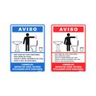 Kit Placa de Banheiro Feminino/Masculino Higiene 2 Un