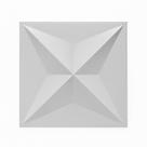 Kit Placa de Revestimento de Parede 3D Bruxelas 10 Unidades 25 cm X 25 cm Branco OEM