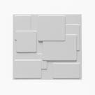 Kit Placa de Revestimento de Parede 3D Cadre Decorativa 10 Unidades 25 cm X 25 cm em PVC OEM