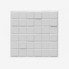 Kit Placa de Revestimento de Parede 3D Pixel em Pvc 25 cm X 25 cm Branco OEM