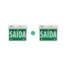 Kit Placa de Sinalização Dupla Face PSA 225 Intelbras - 2 peças