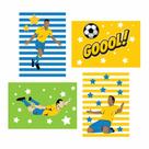 Kit Placa Decorativa MDF Futebol Gol 4un 30x40 Kit Placa Decorativa MDF Futebol Gol 4un 30x40
