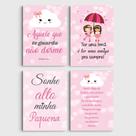 Kit Placa Decorativa Ter uma Irmã é ter uma Amiga para Sempre