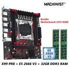 Kit Placa-Mãe X99 com Processador Intel Xeon E5 2666 V3, 16GB de RAM DDR3