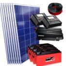 Kit Placa Solar Off Grid Solar Para Geladeira E Tv - 110v
