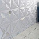 Kit Placas 3D Decorativa 20 Peças Revestimento Plástico PVC Auto Relevo Bruxelas Estrelar