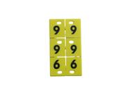 Kit Placas Numeradas 0 A 9 Amarelo Letras Pretas Kit Placas Numeradas 0 A 9 Amarelo Letras Pretas