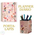 Kit Planner 2026 com Organização de Mesa Planner + Porta-Lápis Fina Ideia