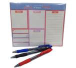Kit Planner bloco de notas Zona Criativa + Canetas Pilot 1.0