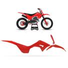 Kit Plástico C/ Number Plate Anker Alligator Crf 250f Trilha Enduro Motocross