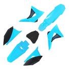 Kit Plástico Next azul neon com plate frontal e lateral em preto CRF 230 2008 até 2020 - Biker Kit Plástico Next azul neon com plate frontal e lateral em preto CRF 230 2008 até 2020 - Biker