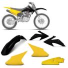 Kit plástico personalizado crf 230f 2008 à 2014 - 4 itens (paralama dianteiro / aletas / lateral / p Kit plástico personalizado crf 230f 2008 à 2014 - 4 itens (paralama dianteiro / aletas / lateral / p