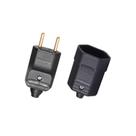 Kit Plug 2P 10A 180 Macho + Plug 10A Femea Preto Margirius Kit Plug 2P 10A 180 Macho + Plug 10A Femea Preto Margirius