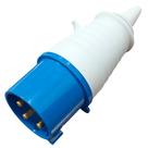 Kit Plug 2P+T 32A 200/250V PLN3-32M Azul 2 Uni - MARGIRIUS