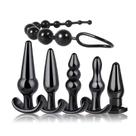 Kit Plug Anal 7 a 4 Peças P M G Pequeno e Grande Plug Ventosa Escalonado Estimulante Anal Sexo_Kit7PCS_Perso