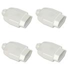 Kit Plugue Fêmea 2P+T 10A 250Vca Branco