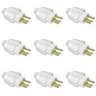 Kit Plugue Macho 2P+T 10A 250Vca Branco