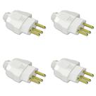 Kit Plugue Macho 2P+T 20A 250Vca Branco