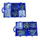 Kit Plus 300 Pçs Parafuso Chato Métrico Porca Arruela Caixa