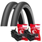KIT PNEU 29X2.10 ERUPTION PTO LEVORIN Cor:Preto COM DUAS CAMARAS KENDA