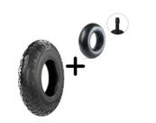 KIT Pneu 3.50-8 + Câmara de Ar Aro 8 P/ Carrinho de Mão e Carriola
