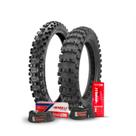 Kit Pneu Borilli 90/100-21 7Days e 110/100-18 Exc+2Câmaras