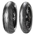 Kit Pneu Metzeler Sportec M5 Interact Aro 17 120/70ZR17 58W + 180/55ZR17 73W Dianteiro e Traseiro Uso sem Câmara