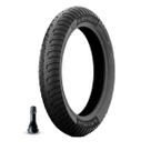 Kit Pneu Michelin 80/100-18 47S M/C City Extra TL Sem Câmara + Válvula CG/Todos Modelos