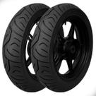 Kit Pneu Moto 110/70-17 e 140/70-17 Dianteiro e Traseiro Sem Camara Velocite Robust