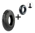 Kit Pneu Para Carrinho de Mão e Carriola Aro 8 - 3.50-8 + Câmara De Ar Cargo 4 Lonas Kit Pneu Para Carrinho de Mão e Carriola Aro 8 - 3.50-8 + Câmara De Ar Cargo 4 Lonas