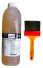 Kit Pneu Pretinho Finalizador Super Brilho + Aplicador Pincel Roma