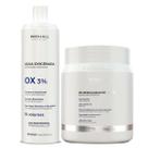 Kit Pó Descolorante Branco e Água Oxigenada 10 Vol. ProHall Kit Pó Descolorante Branco e Água Oxigenada 10 Vol. ProHall
