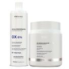 Kit Pó Descolorante Branco e Água Oxigenada 20 Vol. ProHall