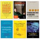 Kit Poder do Hábito + Faça Fortuna Com Ações + Jeito Warren Buffett de Investir + Investidor Inteligente + Homem Mais Ri - Exclusivo JK Livraria