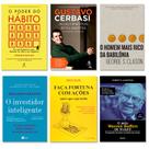 Kit Poder do Hábito + Faça Fortuna Com Ações + Jeito Warren Buffett de Investir + Investidor Inteligente + Homem Mais Ri - Exclusivo JK Livraria