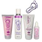 Kit Podologia 4 Itens Lorepé Removedor Calos Rachadura