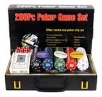 Kit Poker Profissional Apex Texas Holdem 200 Fichas Maleta Plástico