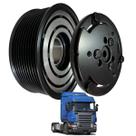 Kit Polia E Cubo Comp Ar Cond 7h15 Caminhão Scania Pgr 10pk