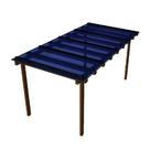 Kit Policarbonato Azul 4mm 4,00m x 1,00m - Perfis Naturais Kit Policarbonato Azul 4mm 4,00m x 1,00m - Perfis Naturais
